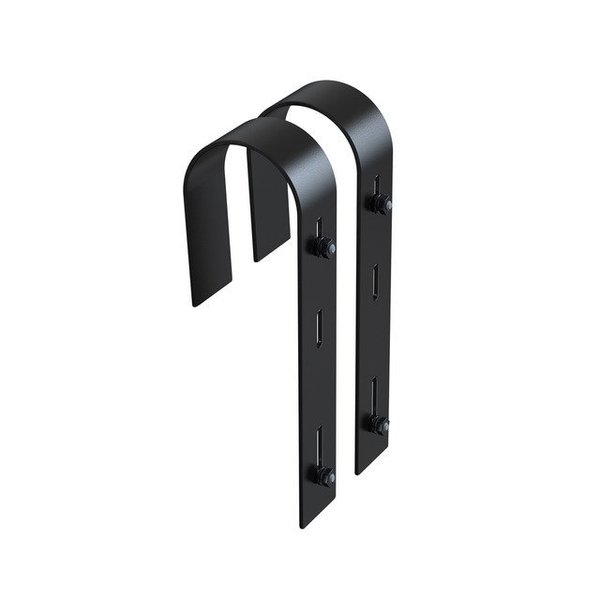 Mayne Handrail Bracket, Black, 2PK 3834